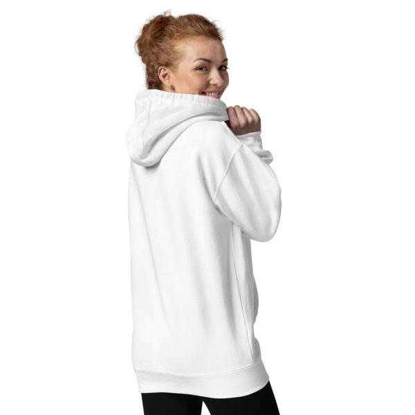 RR Unisex Hoodie White - Image 3