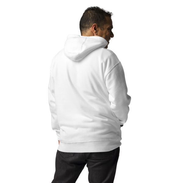 RR Unisex Hoodie White - Image 4