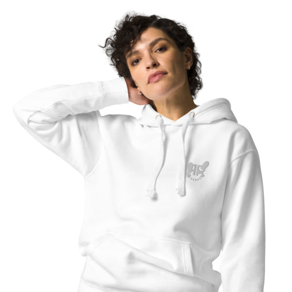 RR Unisex Hoodie White - Image 2